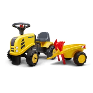 Falk - Komatsu - Looptractor met aanhangwagen