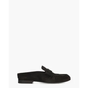 Posa Loafer Wrinkle Mule Donkerbruin Damesslippers