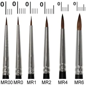 Schminkpenseel - Rond - Marterhaar - MR4