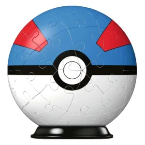 Puzzel - 3D - Pokémon - Pokéball - Blauw - 7x7x7cm - 6-99jr