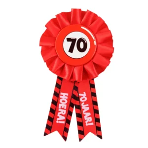 Rozet - 70 jaar - Verkeersbord