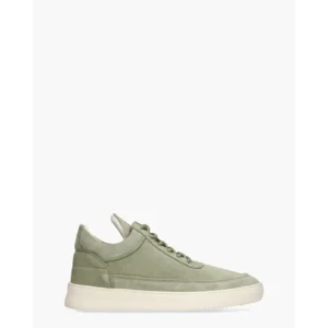 Filling Pieces Low Top Suède Groen Herensneakers