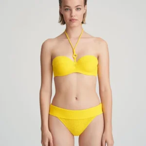 Marie Jo Swim Priscilla voorgevormde strapless bikini in geel