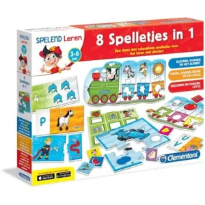 Leerspel - Spelend leren - 8 Spelletjes in 1 - 3-6 jaar