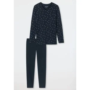Schiesser – Essentials Comfort Fit  – Pyjama – 178050 – Dark Blue