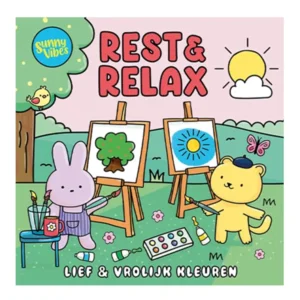Boek - Kleurboek - Sunny vibes - Rest & relax