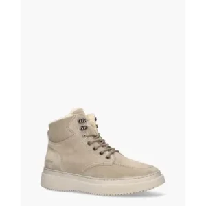 Nubikk Jonah Polar Fur Beige Heren Veterboots