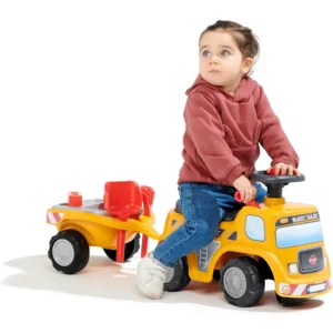 Falk - Super Builder - Loopwagen met aanhangwagen