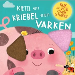 Boek - Voelboek met flapjes - Kietel & kriebel een varken