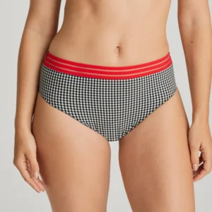 Prima Donna Twist 0541791 Gentlelady tailleslip in zwart-wit geruit