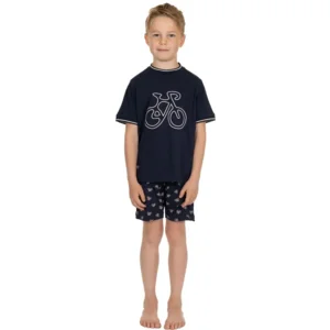 Pastunette jongens Pyjama: Blauw, korte mouw / short ( PAS.170 )