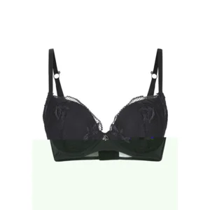 Lingadore – Black Flower – BH Push-Up  – 6614 – Black