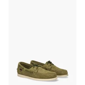 Sebago Docksides Portland Flesh Out Groen Herenloafers