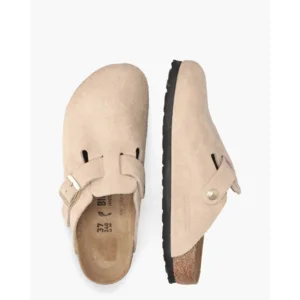 Birkenstock Boston Beige Damesslippers