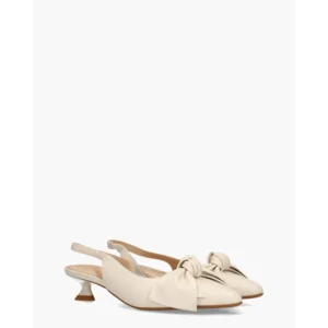 Di Lauro Danae Roomwit Dames Slingbackpumps