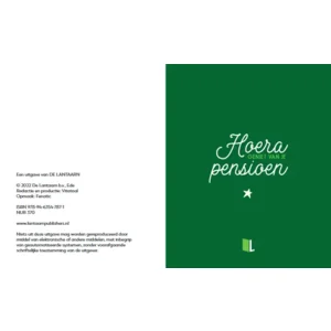 Boek - Cadeauboek - Hoera geniet van je pensioen - 13x16cm