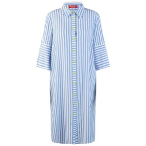 Mona Lisa Dames Hemdskleed: Doorknoop model gestreept ( tot duiste 50 ) ( MONA.184 )