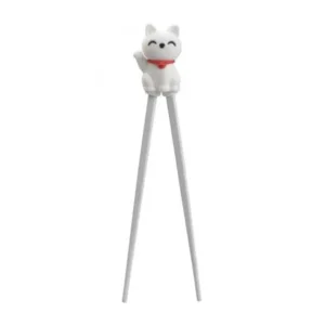 HEB Lucky Cat Chopsticks 22cm White BSC1/WH 6/24
