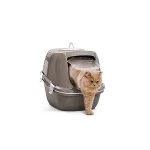 SAVIC KATTENBAK REINA SIFT WARMGRIJS 64X46X48 CM