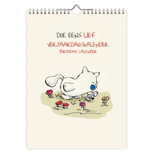 Verjaardagskalender - Doe eens lief - 18x25cm