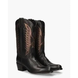 Sendra 8850 Zwart/Brons Damesboots