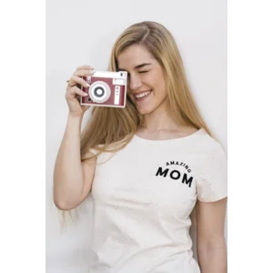 Amazing mom t-shirt dames XS Canyon pink