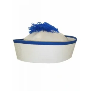 Hoed - Wit / blauw - Matroos