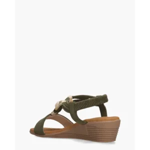 Ella Cruz Zyenna Khaki Damessandalen