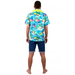 Blouse - Hawaii - Blauw - S