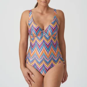 Prima Donna Swim Kea badpak in regenboogkleuren