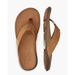 Olukai Tuahine Cognac Herenslippers