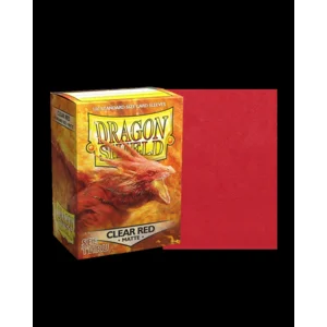 Dragon Shield Sleeves - Standard size - Matte 100: Clear Red "Ignicip"