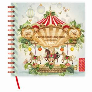 Agenda - 2027 - Familie - Carousel - 6pers. - 17mnd. - Zachte kaft - 19x20,5cm