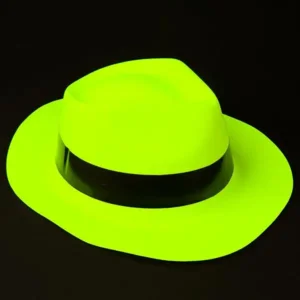 Partyline Neon gele gangster hoed
