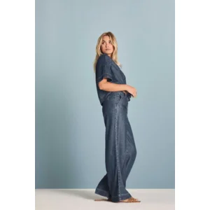 Para Mi Jeans vest/ blous: Belle, Lyocelle blue ( PARA.398 )