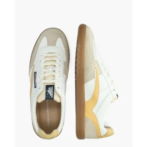 Floris Van Bommel De Zaler 01.20 Wit/Geel Herensneakers