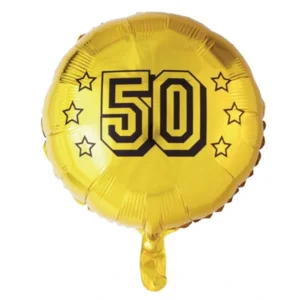 Folieballon - 50 Jaar - Goud - 46cm