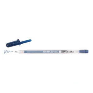 Gelly Roll Metallic Medium Point Pen -Blue Black