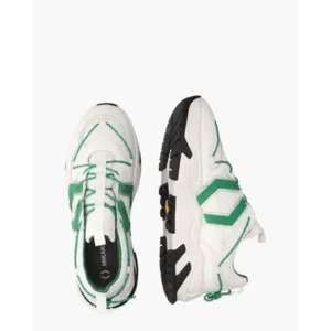Mikakus New Boom Wit/Groen Herensneakers