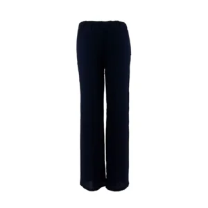 Signe Nature Broek: Navy, los model, elastiek in de lenden ( Signe.1136 )