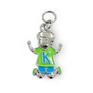 Bedeltje - K - Jongen - Charms for you