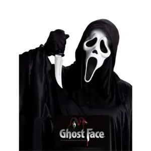 Masker - Ghost face - Met capuchon & mes