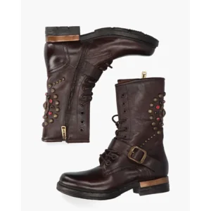 A.s.98 B80212 Bruin Dames Veterboots
