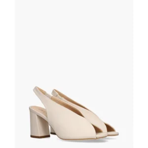 Di Lauro Rosette Roomwit Dames Sandalen