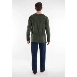 Ceceba heren pyjama: groen, 100% Katoen tot 5XL ( CEC.53 )