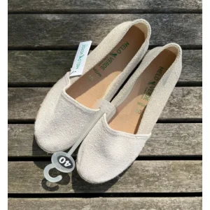 Espadrilles hennep/linnen Wit 38