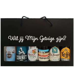 Bierpakket Alcoholvrij : Wil jij Mijn Getuige zijn? - Geschenkdoos