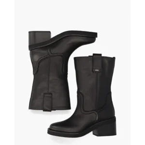 Nubikk Cassy Slouch Zwart Damesboots