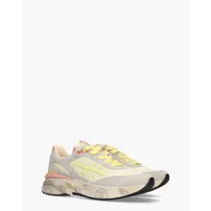 Premiata Moerund 8081 Geel/Roze Damessneakers