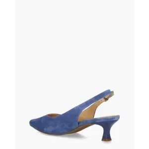 Di Lauro Rebecca Blauw Dames Slingbackpumps